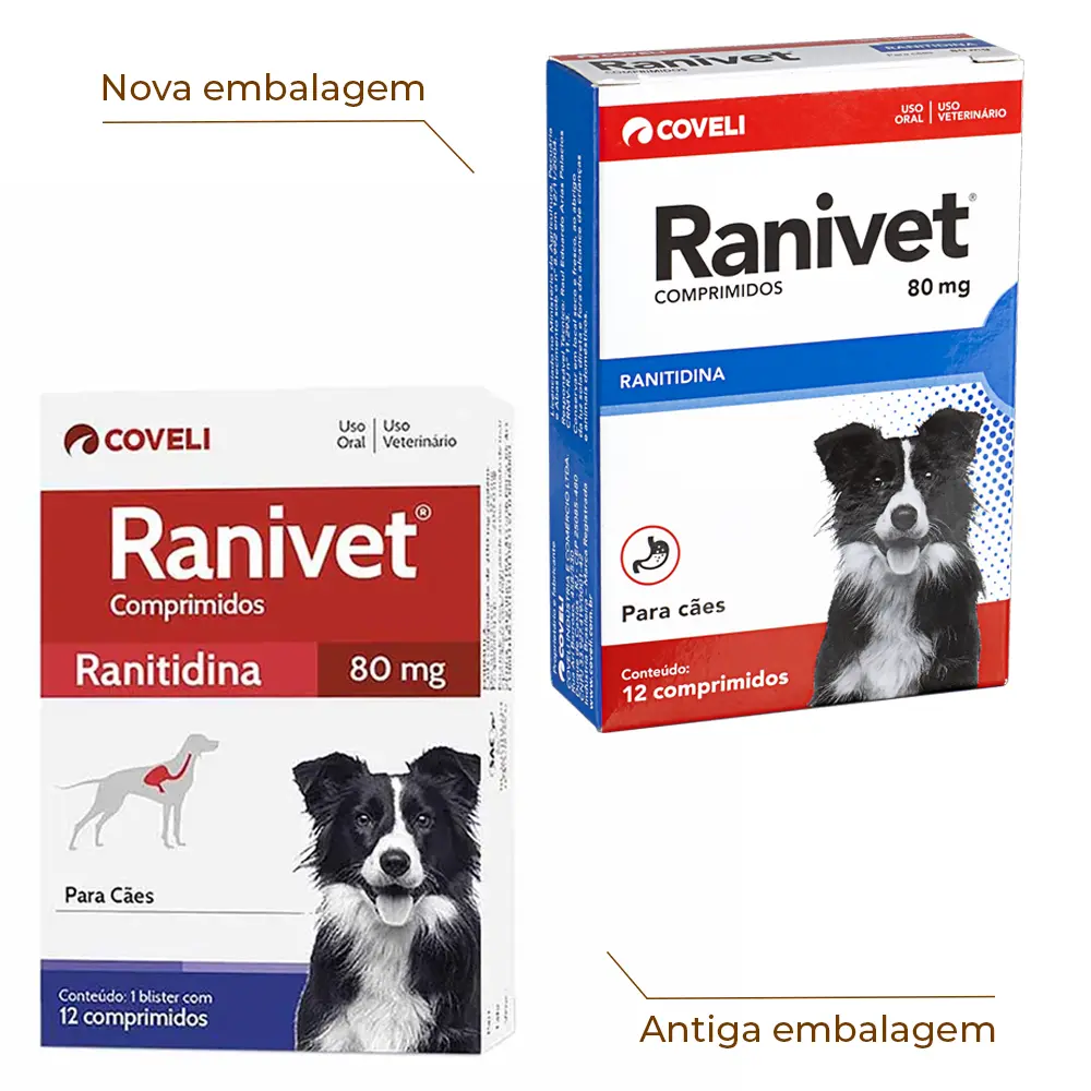 Ranivet 80mg Antiácido para cães e Gatos